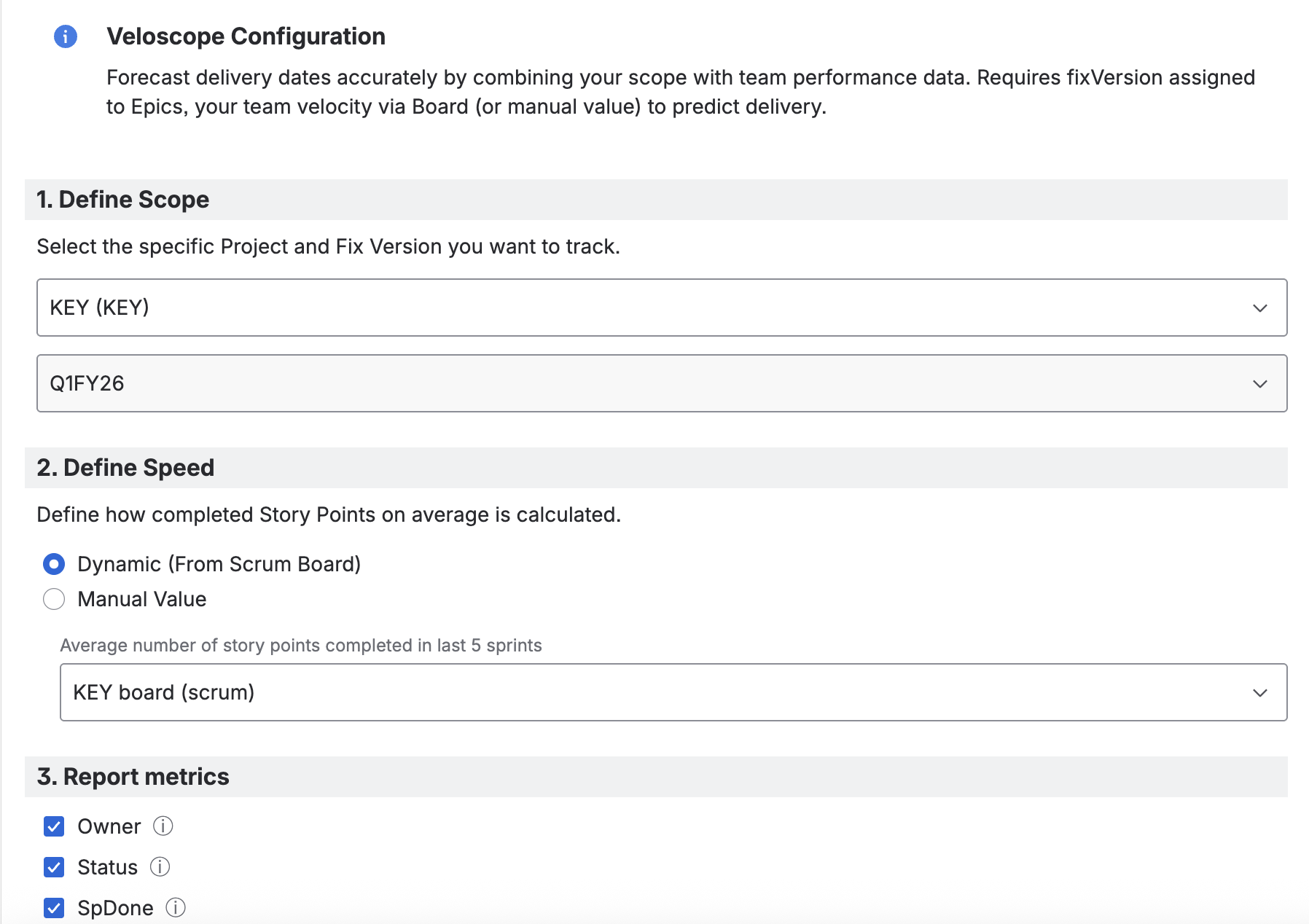 Detailed view of calculation